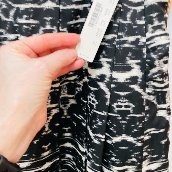 NWT J. Crew Pleated Skirt, Size 00 Black White, Lined - Picture 11 of 11